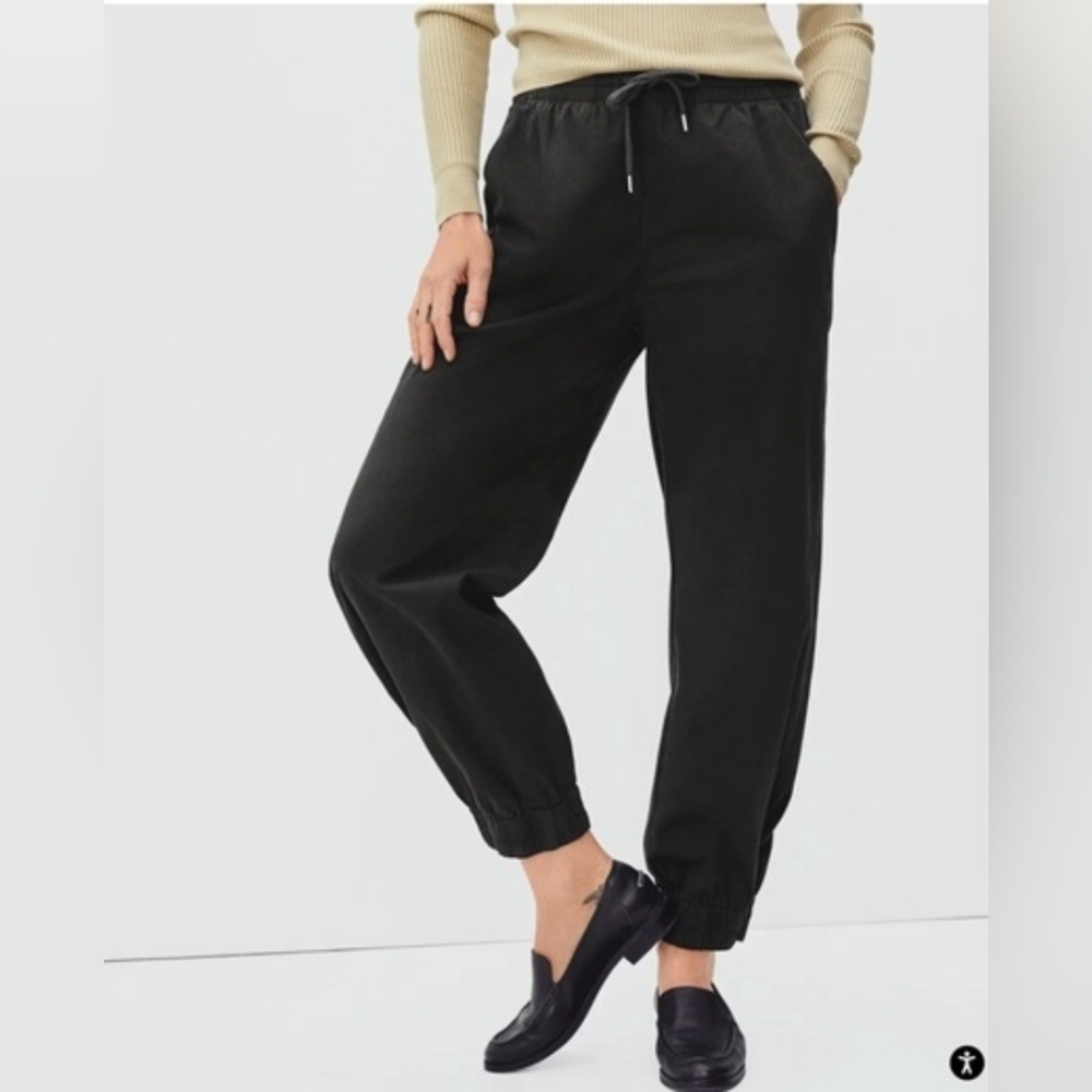Everlane The Easy Joggers Pants Organic Cotton Black Small NWT - Picture 2 of 13